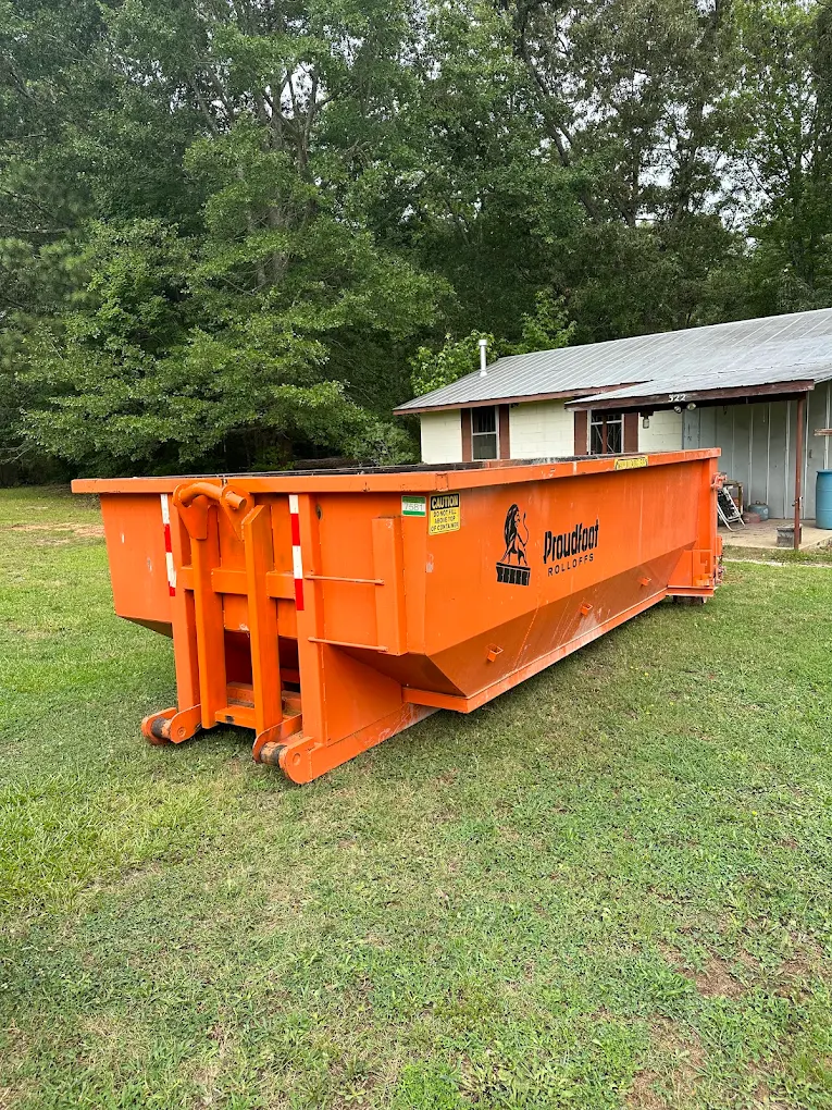 Proudfoot Rolloffs roll-off dumpster serving Shoals Junction, Greenwood County, SC