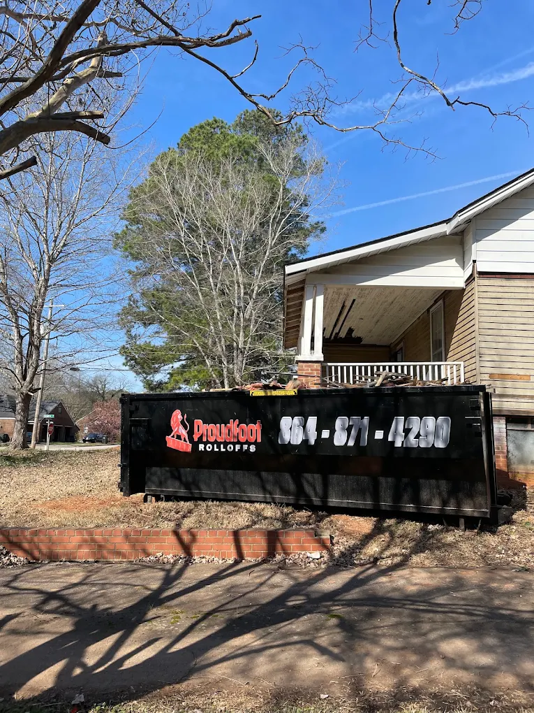 Proudfoot Rolloffs roll-off dumpster serving Joanna, Laurens County, SC